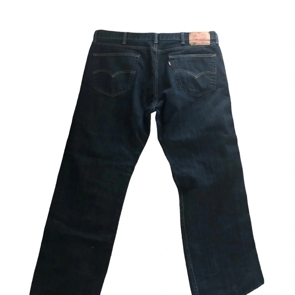 Levi’s 505 Men’s Straight Fit Jeans 38X30 100% Cotton Dark Wash Button/Zip Blue